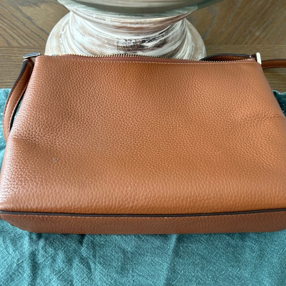 EUC KATE SPADE Pebble Leather Crossbody & Wallet Brown Cognac Tan Bag - Picture 10 of 12